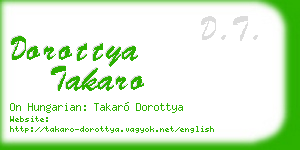 dorottya takaro business card