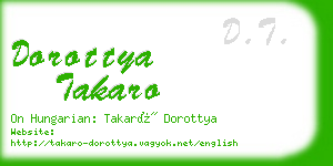 dorottya takaro business card